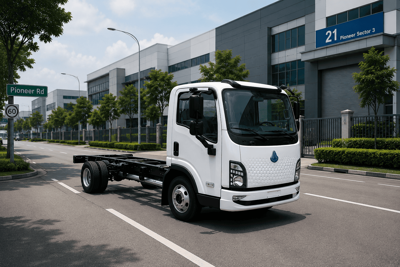 Chen Long L2EV electric truck cab-chassis